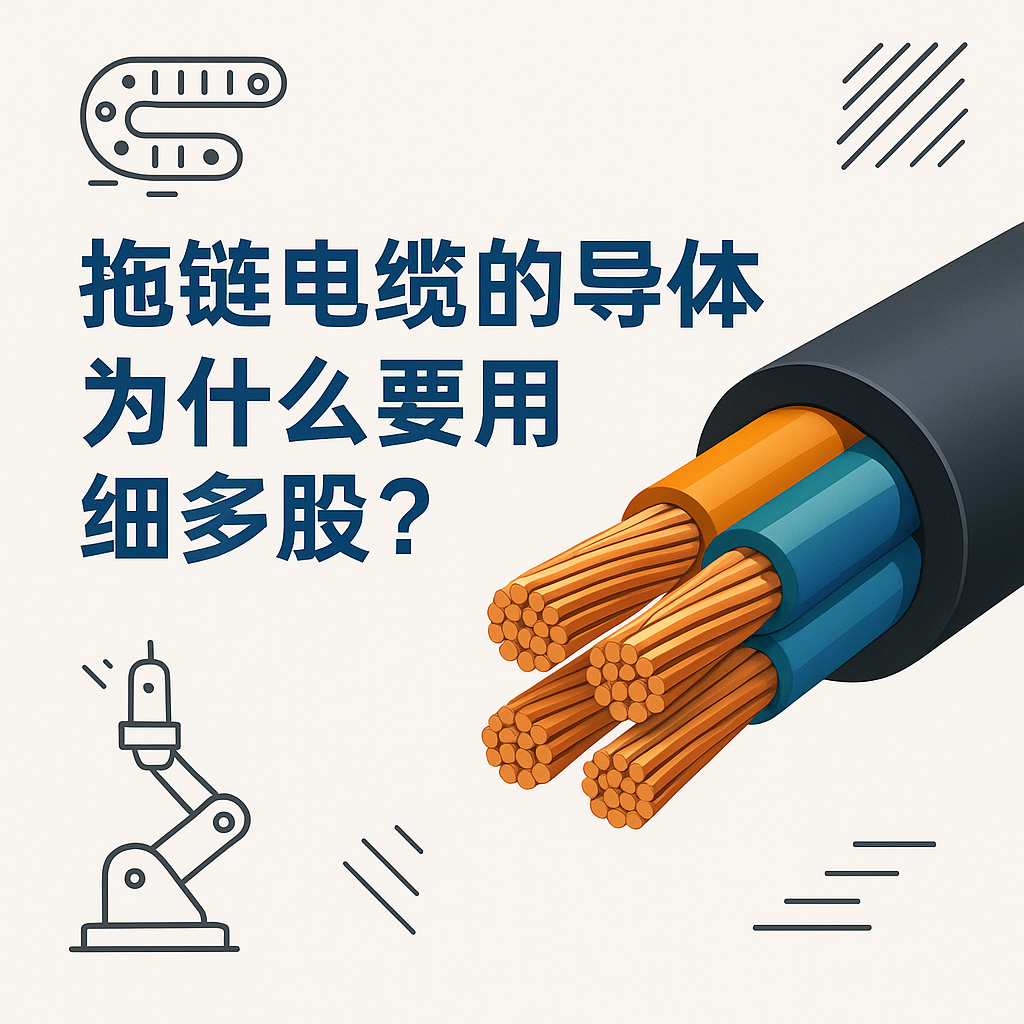 拖链电缆的导体为什么要用细多股？？
