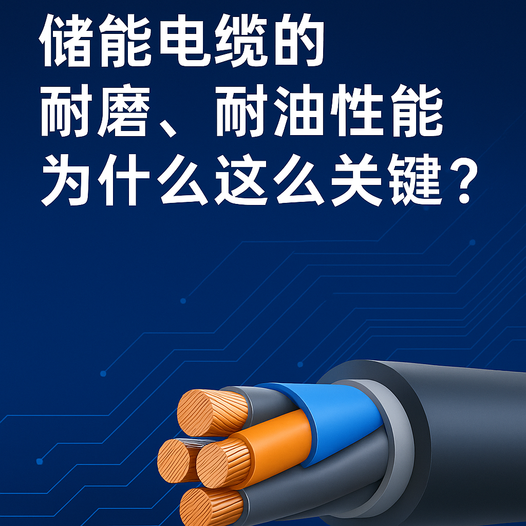 储能电缆的耐磨、耐油性能为什么这么要害？？？真实工况告诉你谜底