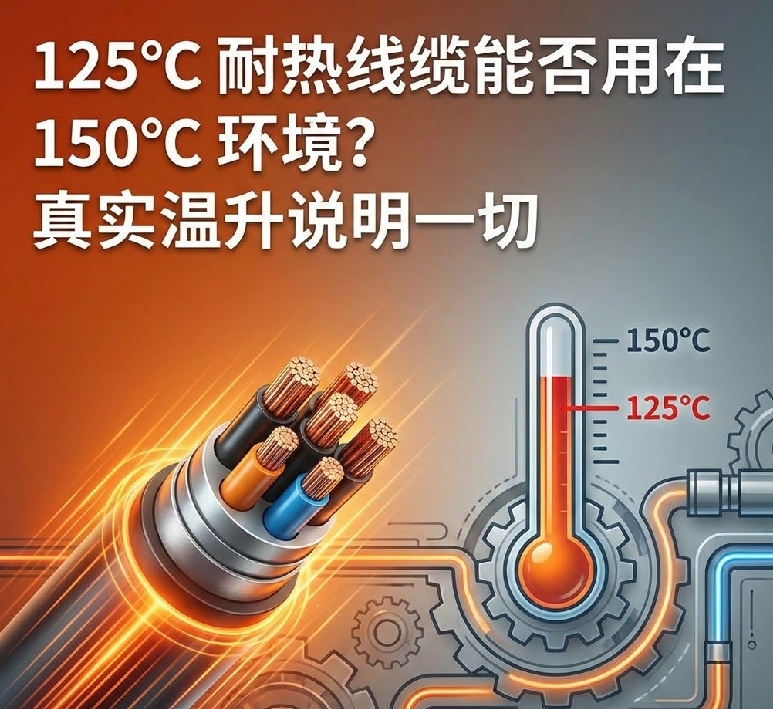 125℃ 耐热线缆能否用在 150℃ 情形？？？真实温升说明一切
