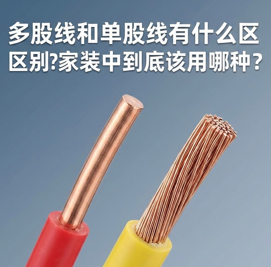 家装电线选单股(BV)照旧多股(BVR)？？？