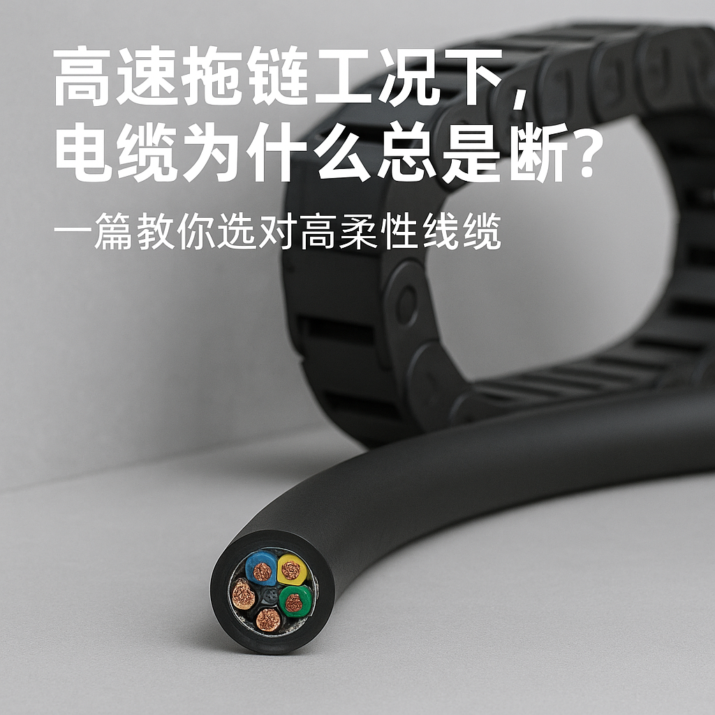 高速拖链工况下，，，电缆为什么总是断？？？？？？一篇教你选对高柔性线缆