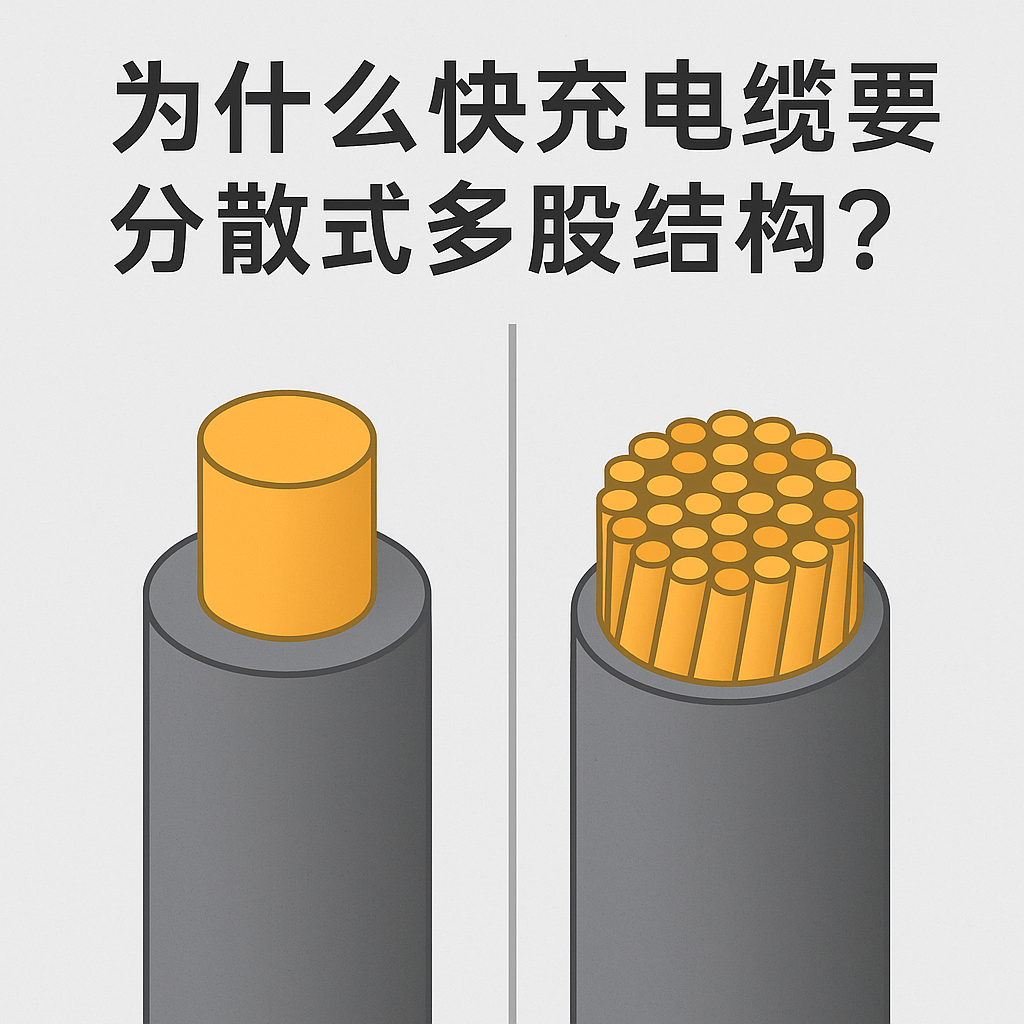 为什么快充电缆要接纳疏散式多股结构？？？？？？焦点原因着实有 5 个